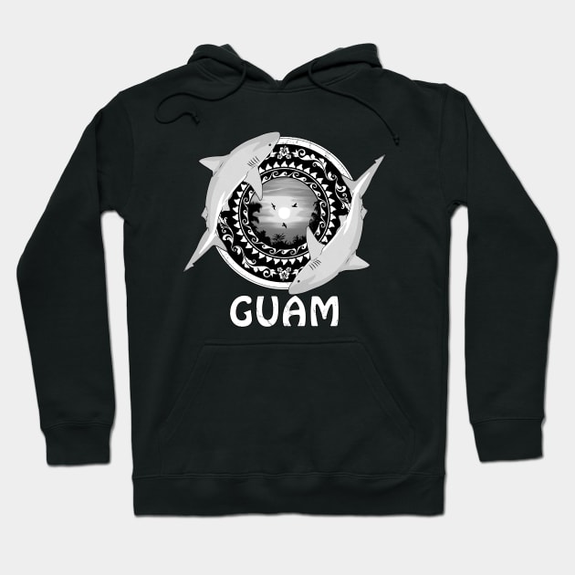 Bull Sharks Guam Diving Hoodie by NicGrayTees